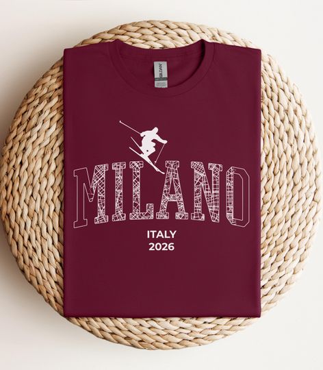 Discover Winter Games 2026 Shirts, Italia Winter Games, Winter Sports T-Shirt, Cortina, Milano, Verona, Ski, Snowboard, Ice hockey, Figure skating