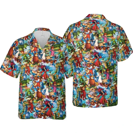 Discover Peter Pan Hawaiian Button Down Shirt