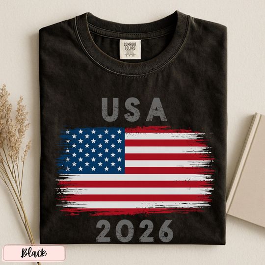 Discover USA Soccer 2026 Shirt, World Cup American Flag Tee, Fan Patriotic Shirt