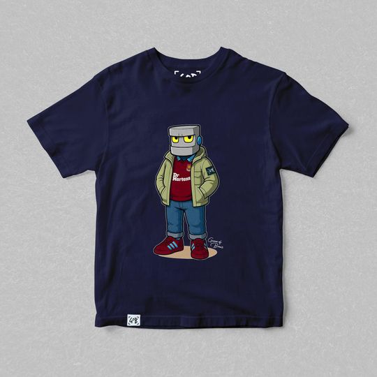 Discover Hammerhead Casual Mascot T-Shirt | West Ham Utd Fan Gifts | Football Streetwear Tee | Terrace Casual Clothing