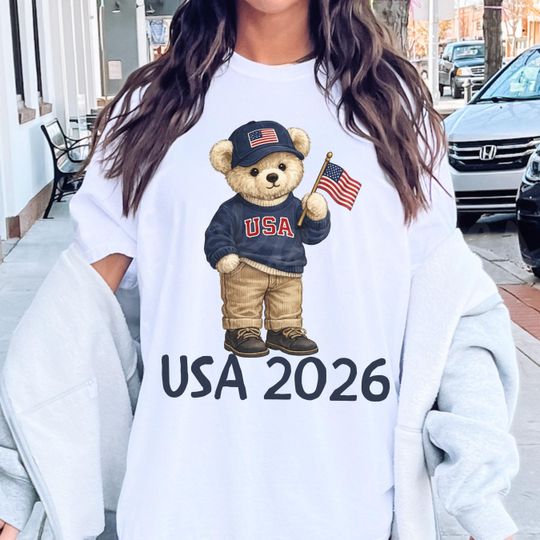 Discover USA 2026 Bear Shirt, Preppy Coquette Milano Tshirt, Winter Ice Skating Team Comfort Colors Tee