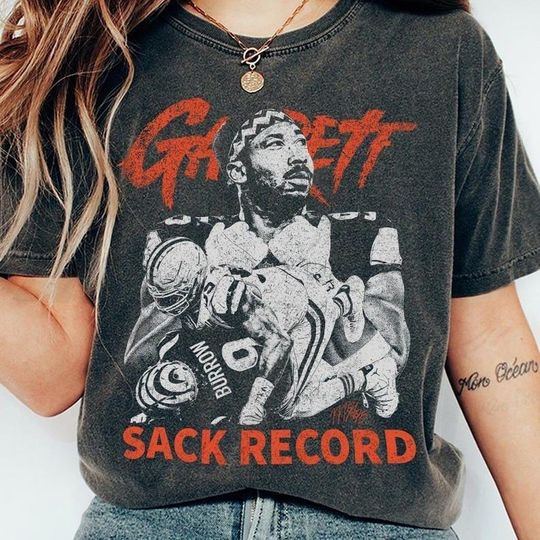 Discover Myles Garrett Sack Record Shirt, Vintage Football Tee, Cleveland Browns Fan Gift