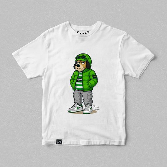 Discover Hoopy Casual Mascot T-Shirt for Celtic Fans | Football Streetwear Tee | Terrace Casual Clothing