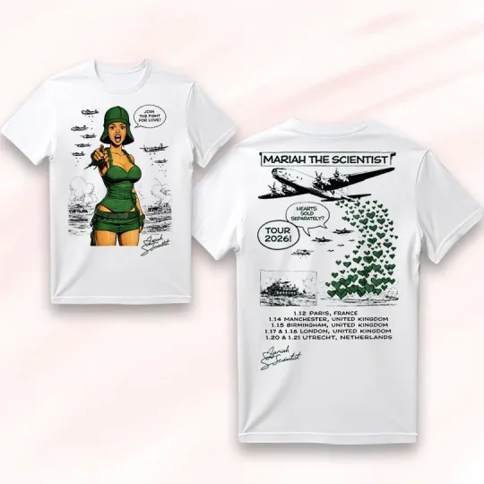 Mariah The Scientist 2026 Tour Graphic T-Shirt