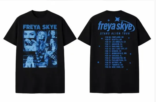 Discover Freya Skye Stars Align Tour 2026 T-Shirt