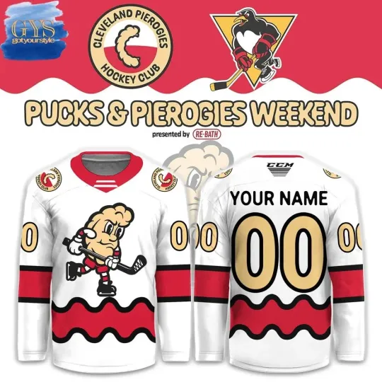 Discover Cleveland Monster Puck-1Pierogie Weekend Hockey Jersey