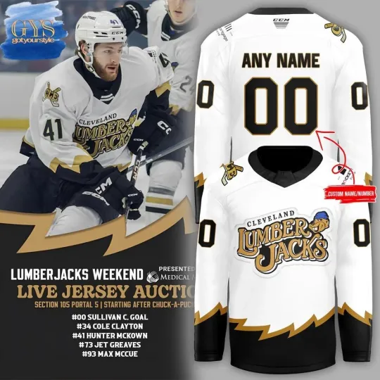 Discover Cleveland Monster X Lumber'jack Unisex Hockey Jersey