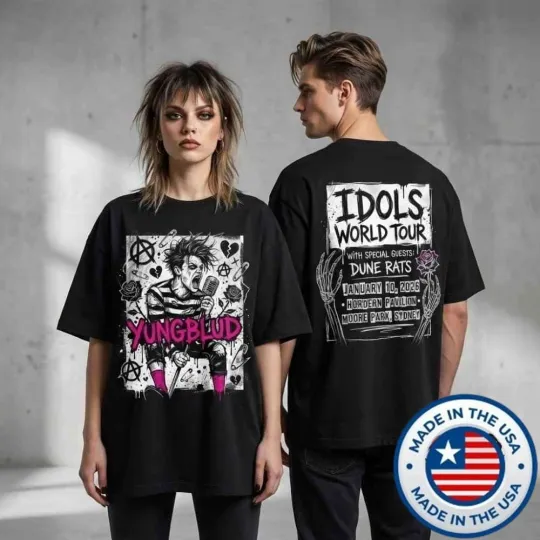 YUNGBLUD Idols The World Tour January 10 2026 T-Shirt