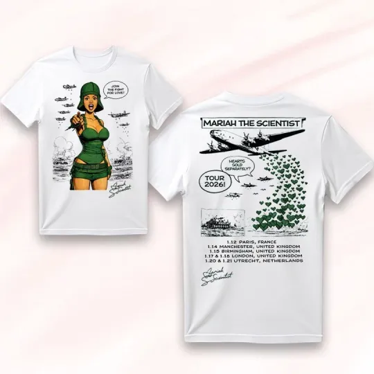 Mariah The Scientist Concert Tour 2026 Inspired Double Sided T-Shirt