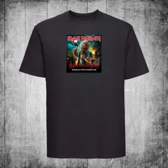 Discover Iron Maiden  t-shirt 2025 world tour run for your lives present gift Christmas