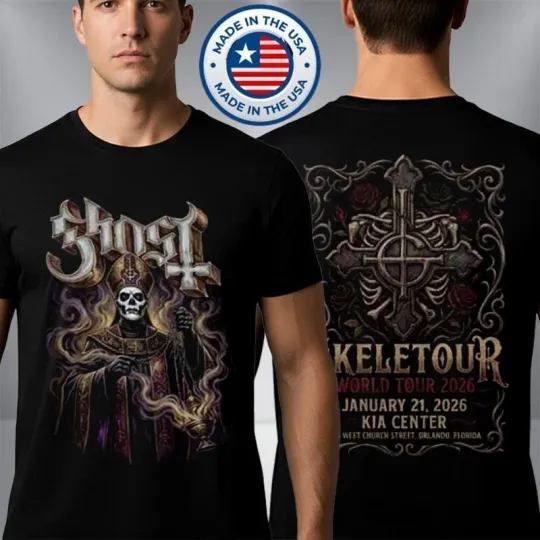 Ghost Band Skeletour World Tour 2026 Kia Center Orlando FL January 21 T-Shirt