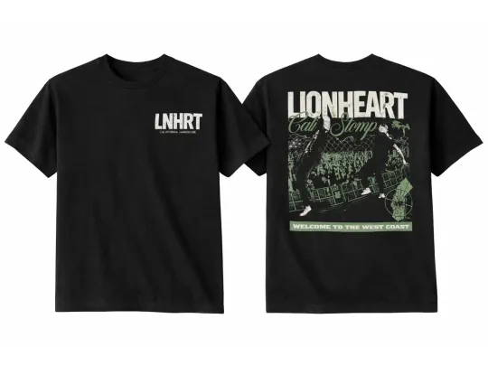 Discover Lionheart Band Tour Europe 2026 Cali Stomp Merch T-shirt
