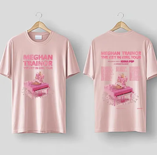 Discover Meghan Trainor The Get In Girl Tour 2026 North America T-shirt