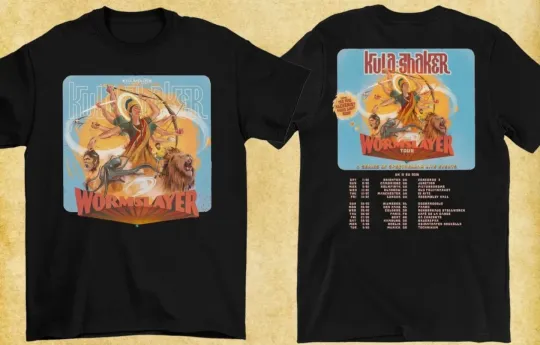 Discover 2 Sides Kula Shaker Band UK & EU Tour 2026 T-Shirt Black T-Shirt shirt