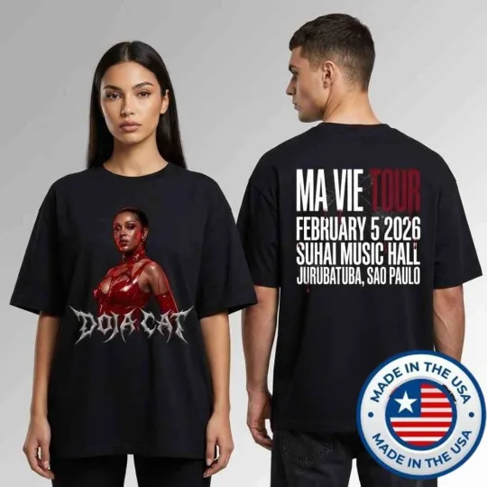 Discover Doja Cat Ma Vie Tour February 5 2026 Unisex T-Shirt