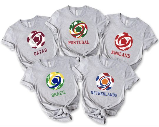 Discover World Cup 2026 Country Icons Shirt, 2026 World Cup USA T-Shirt, Soccer Graphic Tee, Soccer Fan Apparel, Customizable World Cup 2026 Tee
