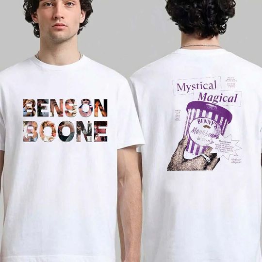 Discover Music Fan Aesthetic Graphic T-Shirt Unisex Double Sided Vintage Style Concert Tee