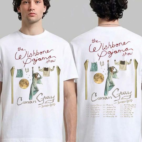 Discover Indie Pop Concert Aesthetic T-Shirt, Front and Back Graphic, Music Fan Unisex Top