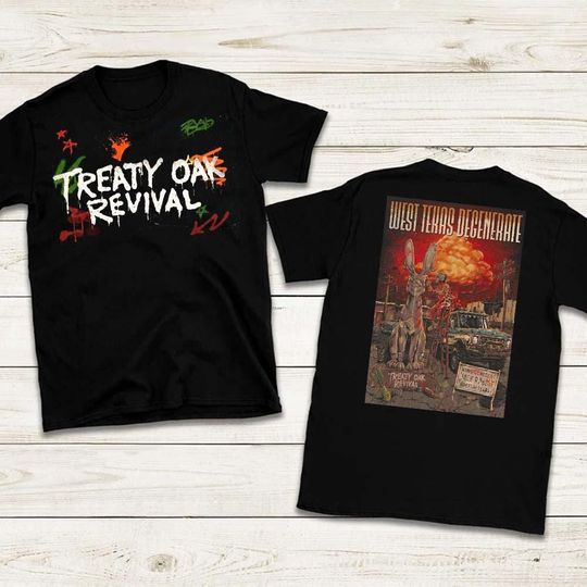 Discover Treaty Oak Revival Tee, West Texas Degenerate, Graphic Country Rock Hoodie