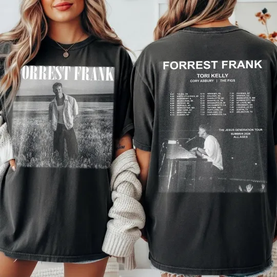 Discover Forrest Frank Jesus Generation Tour 2026 T-Shirt – Christian Concert Fan Tee