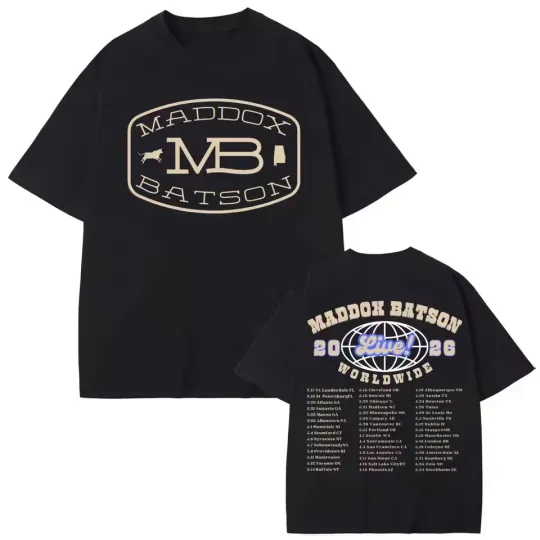 Discover Maddox Batson Live Worldwide Tour 2026 Unisex T-shirt