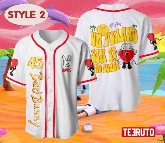 Discover Bad Bunny Baseball Jersey, Bad Bunny Baseball Shirt, Gift For Her, Bad Bunny Fan Jersey Shirt, Gift for men,women