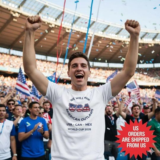 Discover American Outlaws USA World Cup 2026 T-Shirt US Soccer Fan Apparel USNMT Gift