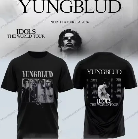 Discover 2026 Rock Band Yungblud Idols Tour Shirt
