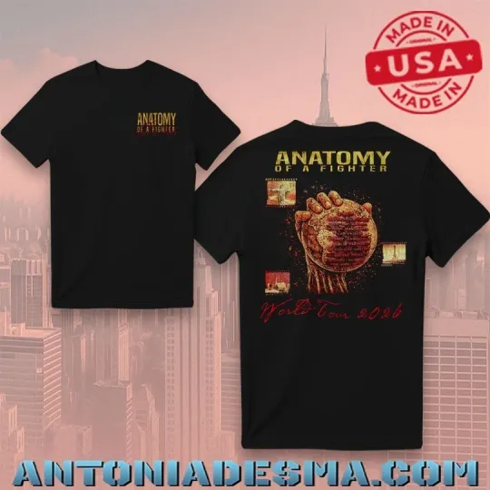 Discover Anatomy Of A Fighter World Tour 2026 Concert Unisex T-Shirt