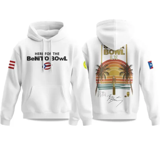 Discover Bowl Lx Here For The Benito Bowl 2025 2026 3D Hoodie
