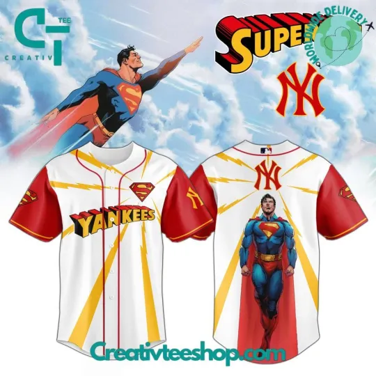 Discover New York Yankee X Superman Man Of Steel Special Baseball Jersey