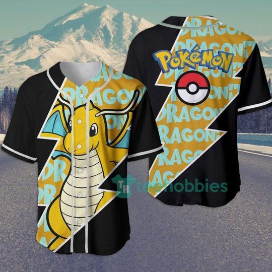 Discover Dragonite PKM Baseball Jersey, Dragonite anime Baseball Jersey, Gift For Her, Dragonite PKM Jersey Shirt, Baseball Fans Shirt