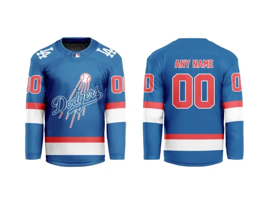 Discover Custom Los Angel Dodger Special Concept Hockey Jersey Unisex Fan Gift S-5XL