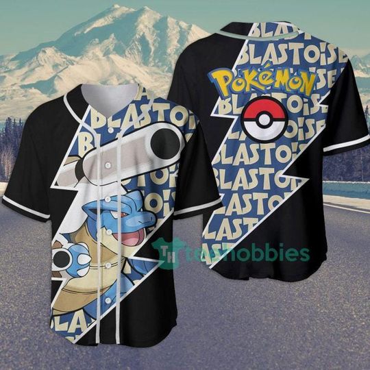Blastoise PKM Baseball Jersey, Blastoise anime Baseball Jersey, Gift For Her, Blastoise PKM Jersey Shirt, Baseball Fans Shirt