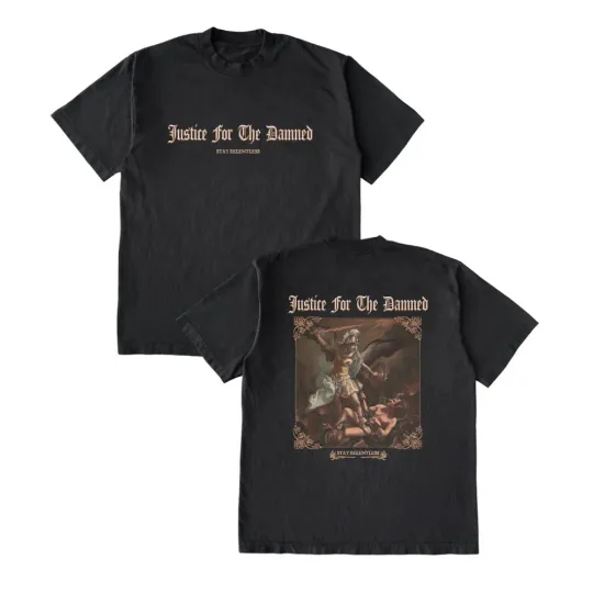 Discover Justice For The Damned "Stay Relentless" AUSTRALIA Tour 2026 T-shirt
