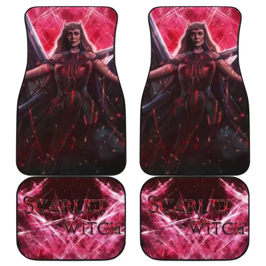 Discover Wanda Maximoff Scarlet Witch Car Floor Mats, Movie Car Accessories For Fan