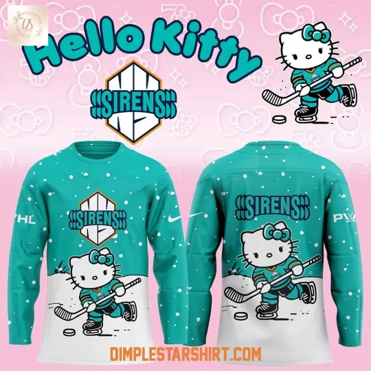 Discover Personalized New York Sirens x Kitty Christmas 2025 Hockey Jersey Men's Fan Gear