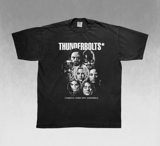 Discover Marvel Thunderbolts T-Shirt - Superhero Graphic Tee, MCU Avengers Campus Shirt