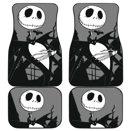 Discover Nightmare Before Christmas Cartoon Car Floor Mats | Jack Skellington Portrait