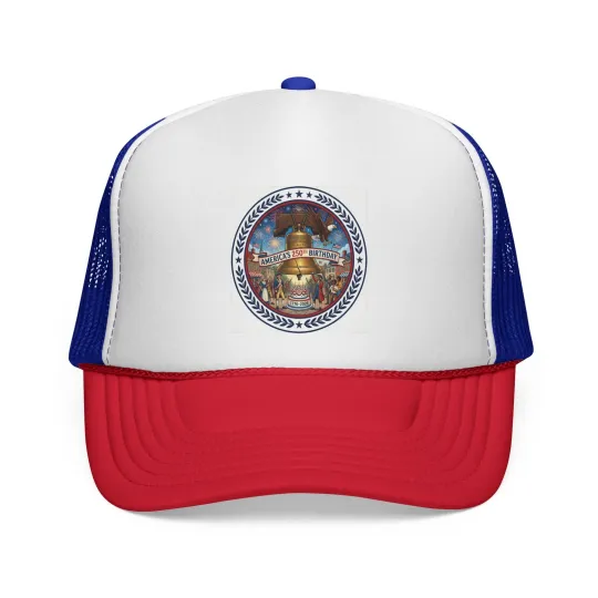 Discover Happy 250th Birthday America - Let Freedom Ring Trucker Hat