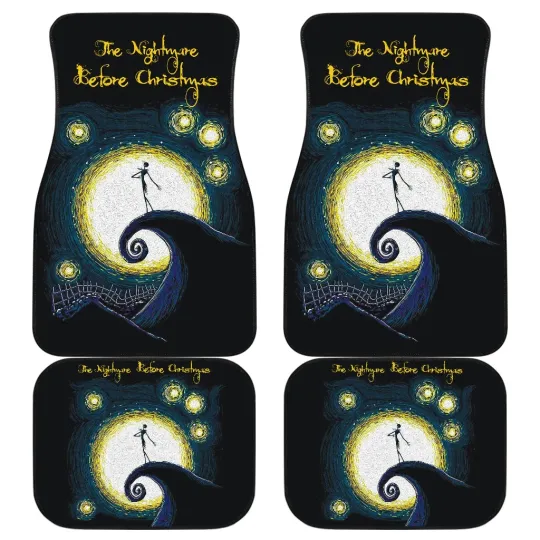 Discover Nightmare Before Christmas Cartoon Car Floor Mats | Jack Skellington Singing On