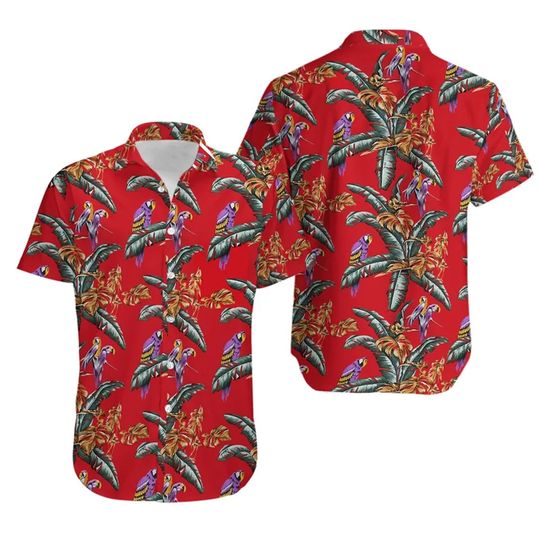 Discover Loose Hibiscus Men's Shirt Short Sleeved Floral Beach Hawaiian Shirts Popular Bright Quick Dry Tops Customized Avatar Clothes