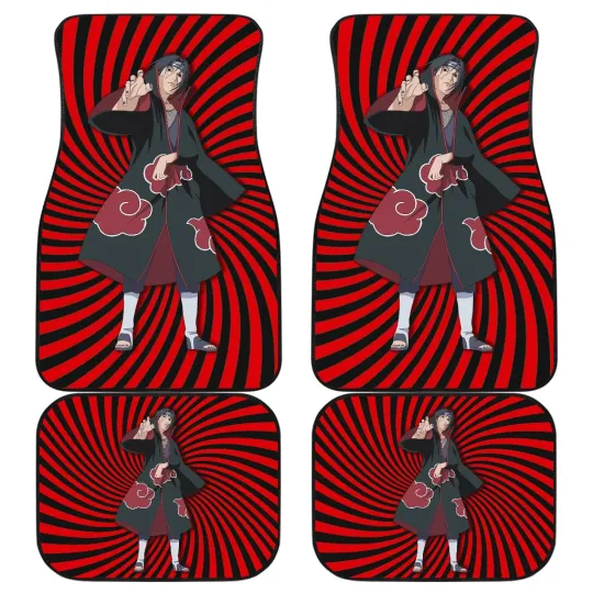 Itachi Naaruto Car Floor Mats, Akatsuki Anime Car Accessorries
