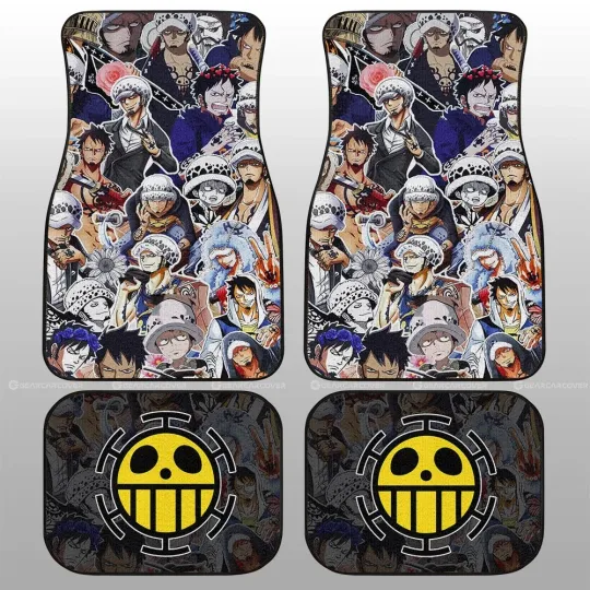 One Pc Car Floor Mats, Narutoo Anime Car Mats, Anime Car Rug Decor Gift