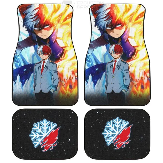 Discover Hero Anime Anime Car Floor Mats Custom Shoto Movie Car Accessories