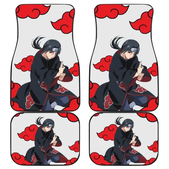 Itachi Akatsuki Blue Car Floor Mats, Akatsuki Anime Car Accessorries