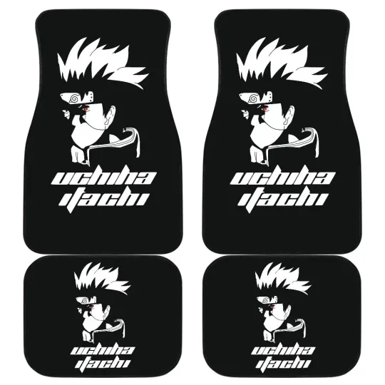 Itachi Uchiha Naaruto Car Floor Mats, Akatsuki Anime Car Accessorries