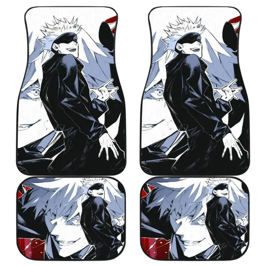 Discover Satoru Gojo Anime Car Floor Mats Jujutsu Satoru Anime Car Mats Ci0607