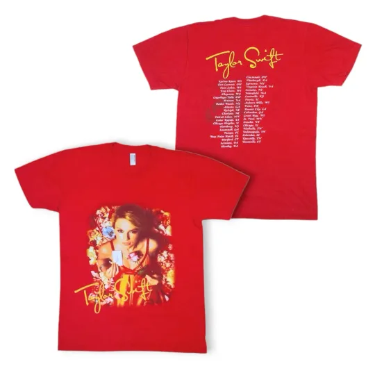 Discover Vintage Swift 2006 Tour Double-Sided T-shirt