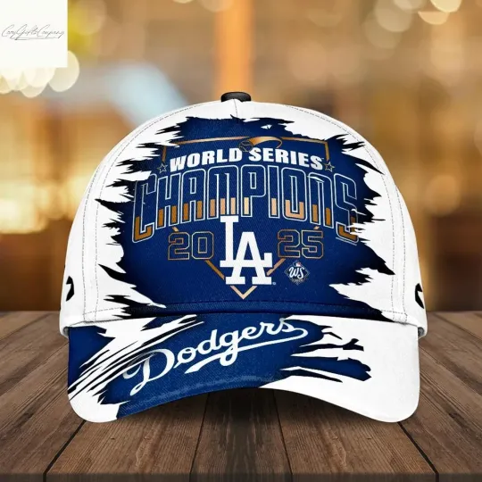 Discover LA Dodger World Series Champions Blue Cap Hat Gift For Fan